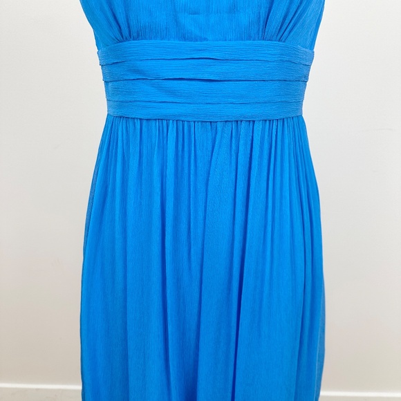 J. Crew Silk Chiffon Dress Size 8 Cocktail Strapless Knee Length Sleeveless. - Picture 4 of 10
